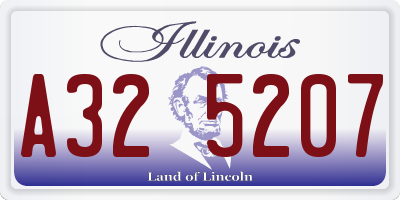IL license plate A325207