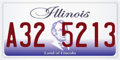 IL license plate A325213