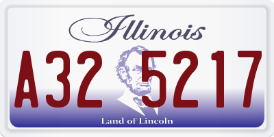 IL license plate A325217