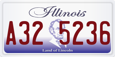 IL license plate A325236