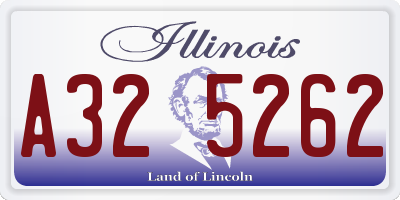 IL license plate A325262