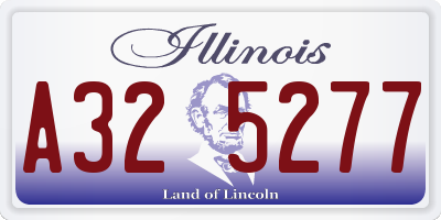 IL license plate A325277