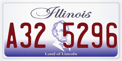 IL license plate A325296