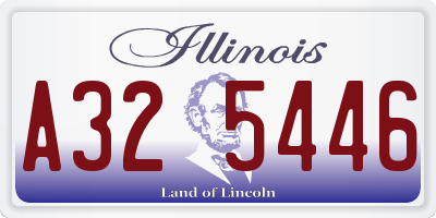 IL license plate A325446
