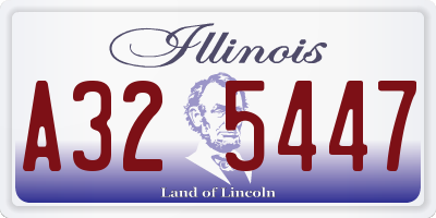 IL license plate A325447