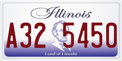 IL license plate A325450