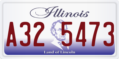 IL license plate A325473
