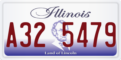 IL license plate A325479
