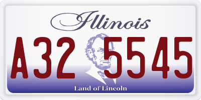 IL license plate A325545