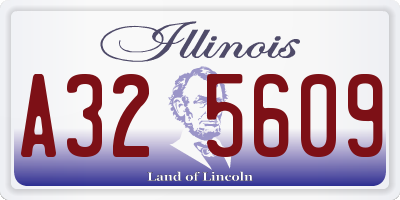 IL license plate A325609