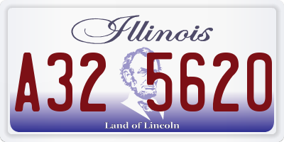 IL license plate A325620