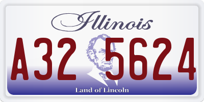 IL license plate A325624