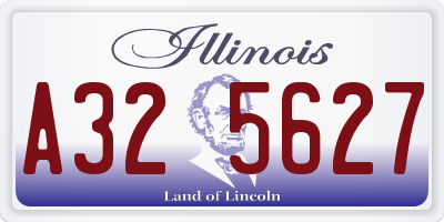 IL license plate A325627