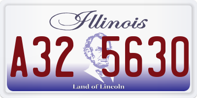 IL license plate A325630