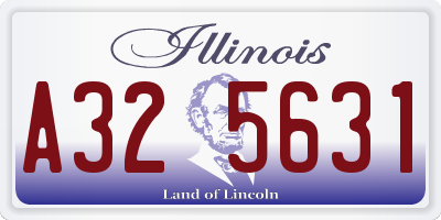 IL license plate A325631