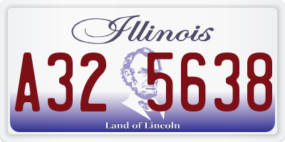 IL license plate A325638
