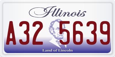 IL license plate A325639