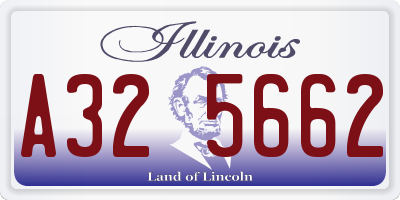 IL license plate A325662