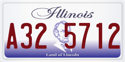 IL license plate A325712