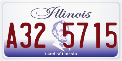 IL license plate A325715