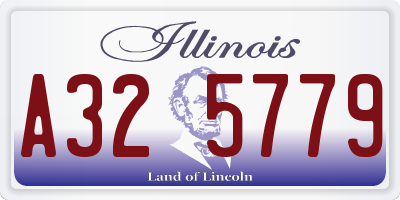IL license plate A325779