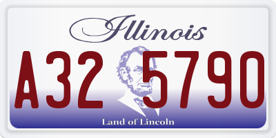 IL license plate A325790