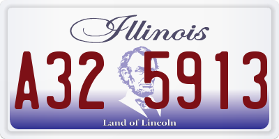 IL license plate A325913
