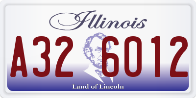 IL license plate A326012