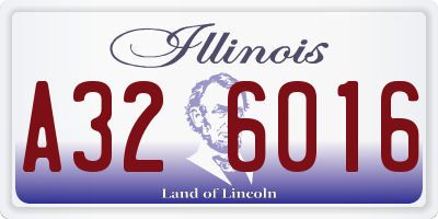 IL license plate A326016