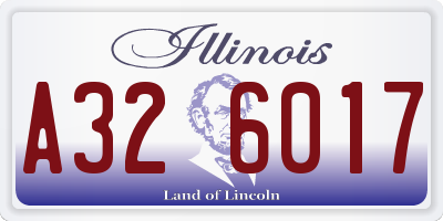 IL license plate A326017