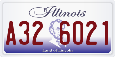 IL license plate A326021