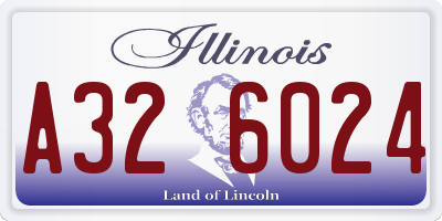 IL license plate A326024