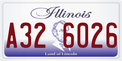 IL license plate A326026