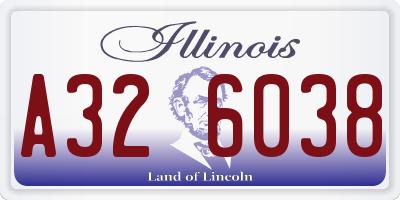 IL license plate A326038