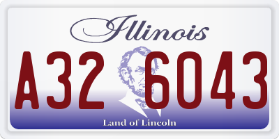 IL license plate A326043