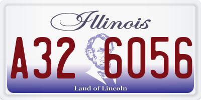 IL license plate A326056