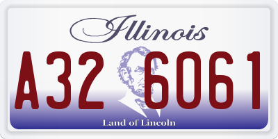 IL license plate A326061