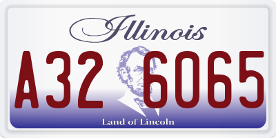 IL license plate A326065