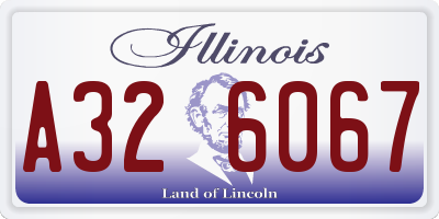 IL license plate A326067