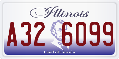 IL license plate A326099