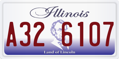 IL license plate A326107