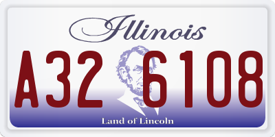IL license plate A326108