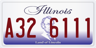 IL license plate A326111