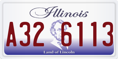 IL license plate A326113