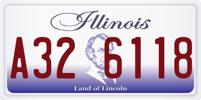 IL license plate A326118