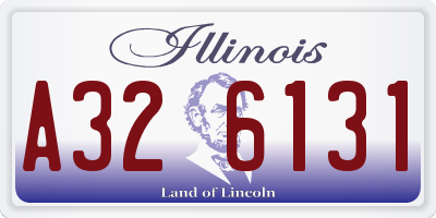 IL license plate A326131
