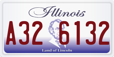 IL license plate A326132