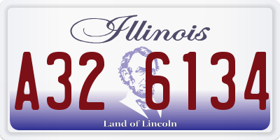 IL license plate A326134