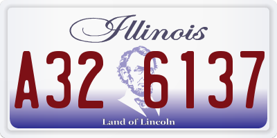 IL license plate A326137