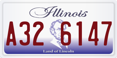 IL license plate A326147